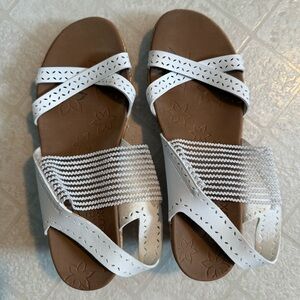White Strappy Sandals for Women